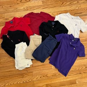 Polo Ralph Lauren size 6 boys lot of 9 sweater shorts shirts